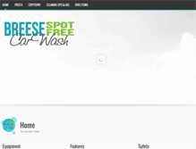 Tablet Screenshot of breesecarwash.com